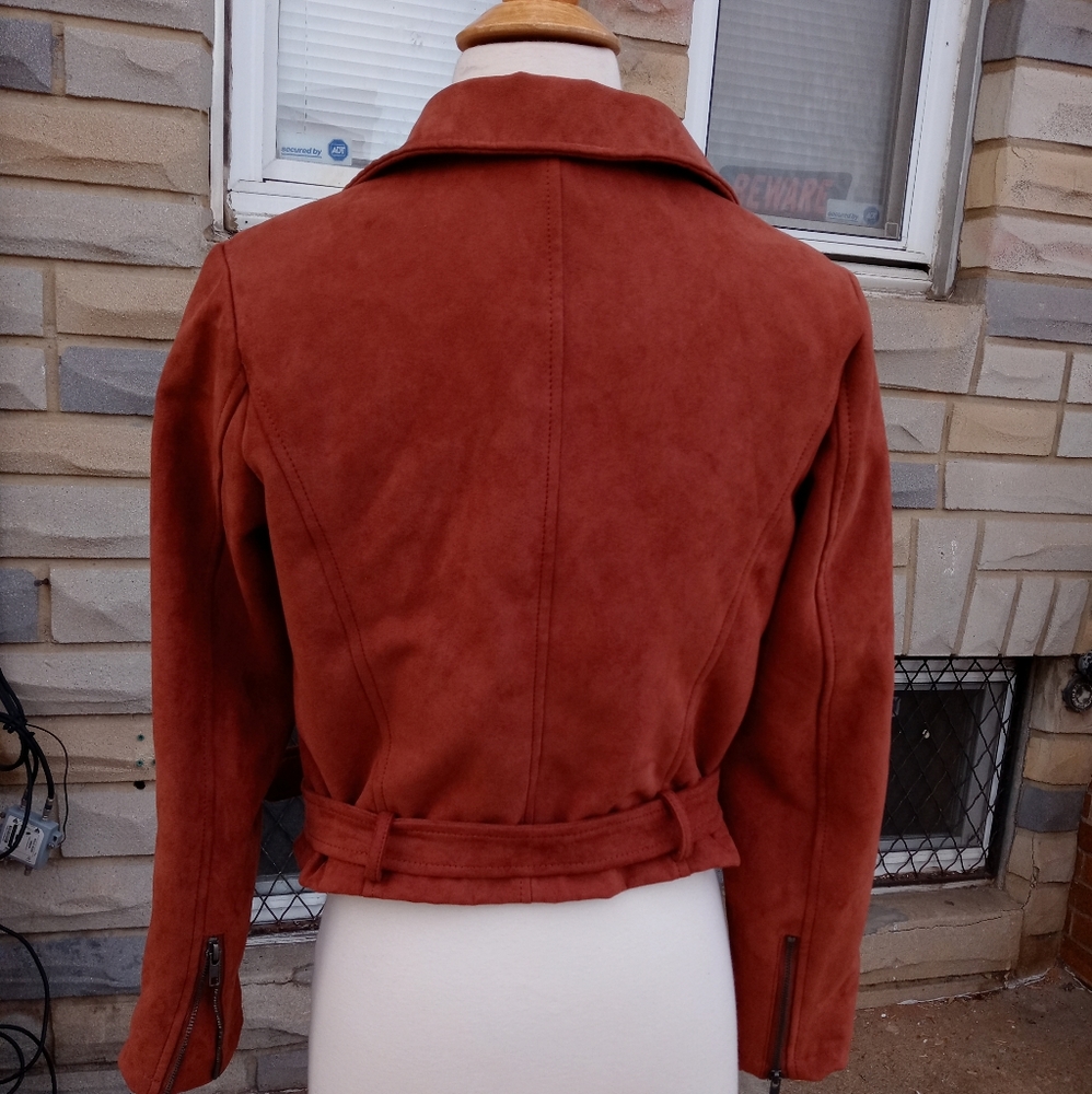 Forever 21 | Moto Jacket Rust Color Size Small - image 5